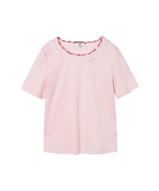 DAKS チェック スパンコール Tシャツ キャニオンサンセット