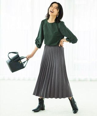 ANY 【LLサイズ有り】ソフトタッチローヒールブーツ ブラック