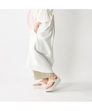 ing <ing>【3E】リカバリートングサンダル ピンクミックス