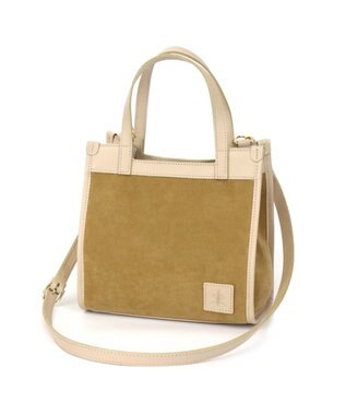 Regalo Felice 【水に強いスエード調素材 / 2way】ショルダー / REGALO CA(キャメル×ベージュ)