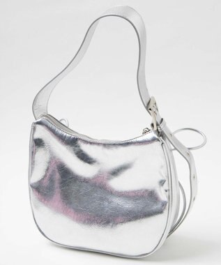 WEGO リボンデザインバッグ シルバー