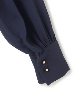 BEIGE， 【洗える・Precious3月号掲載】PROTEA / 異素材バックタイディティールニット Navy