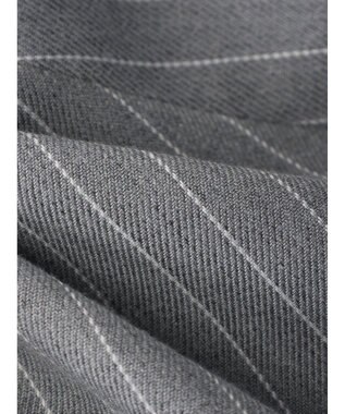 earth music&ecology ピンストライプ胸元レースビスチェ Stripe Light Gray