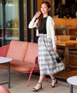 ANY SIS リブショートレングス カーディガン オフ