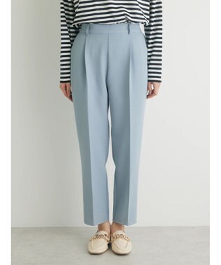 Green Parks きれいシルエットパンツ Sax