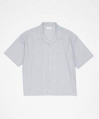 WEGO 【セットアップ対応】TRオープンカラーシャツ（SS） ライトグレー