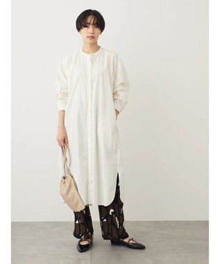 AMERICAN HOLIC バンドカラーシャツワンピース Ivory