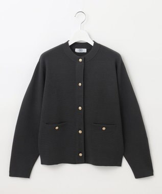J.PRESS LADIES 【洗える】VIS/PE ROME ニット カーディガン グレー系