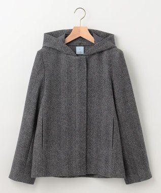 組曲 L 【2WAY】ウールモッサ ショートコート モノトーン系8