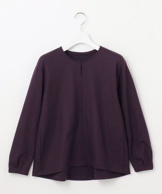 J.PRESS LADIES S ウールスムース ペプラム カットソー パープル系