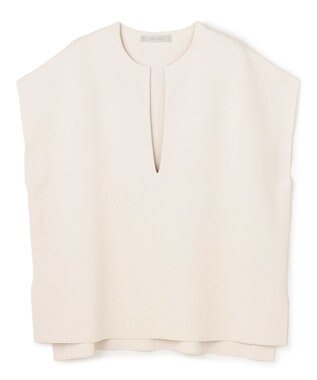 UNFILO 【WEB限定カラー】スゴ機能美ニット キーネック ジレ