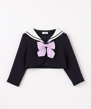 ANY KIDS 【2点セット】セーラージャケット+チェックワンピース ネイビー