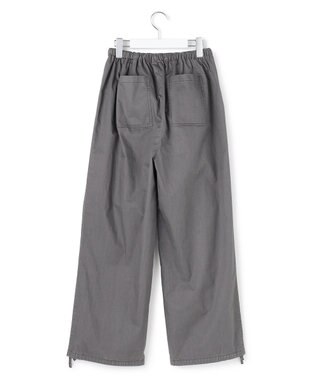 J.PRESS YORK STREET 【WOMEN】ソフトコットン ワイドベイカー パンツ グレー系