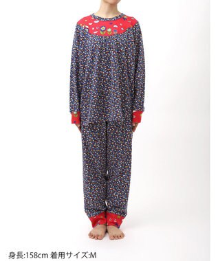 tsumori chisato SLEEP ツモリチサト パジャマ 長袖 長ズボン ルームウェア 綿100%(本体) ミニ裏毛素材 上下セット かぶりタイプ tsumori chisato SLEEP UDX552 /ワコール コン