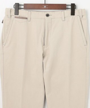 JOSEPH ABBOUD 【ウエストも伸びる！/2WAYストレッチ/暖かい/オーガニック】オーガニックコットン ウオーム パンツ ベージュ系