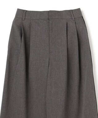 UNFILO 【セットアップ着用可】マイビューティ 側章ワイドパンツ チャコール