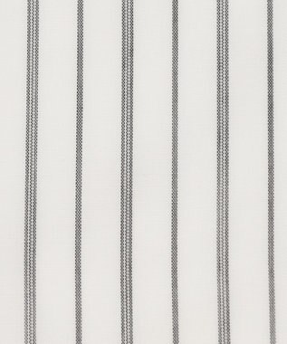 ANY SIS 【洗える】スキッパーイージー シャツ アイボリーストライプ