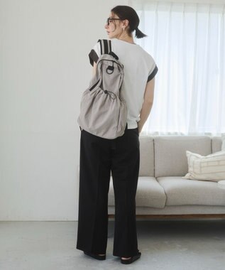 WEGO 【ANGIE VINTAGE】ドローストリンングバックパック ライトグレー
