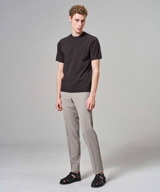 JOSEPH HOMME 【新色追加】リュクスレーヨン　クルーネック半袖ニット ダークブラウン系