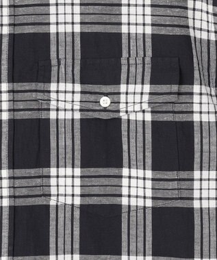 J.PRESS YORK STREET 【UNISEX】マドラスチェック ボタンダウンシャツ ブラック系4