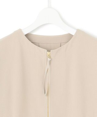 J.PRESS YORK STREET 【WOMEN】ジャージーライクツイル ドルマンブルゾン ベージュ系