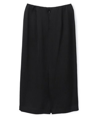 BEIGE， CASSITER / リネンブレンド サテンスカート Black