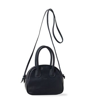 FOLNA RD ソフトレザー2WAYアールボストンバッグ ブラック