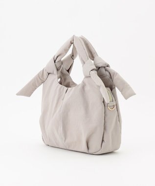 LA BAGAGERIE 【maison vert】 【撥水】リボンフワフワ２WAYトート ライトグレー