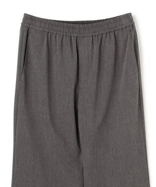 UNFILO 【セットアップ着用可/ウエストゴム】マイビューティ セミフレアパンツ チャコール