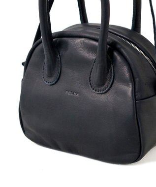 FOLNA RD ソフトレザー2WAYアールボストンバッグ ブラック