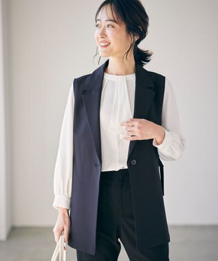 ANY SIS 【洗える】ボウタイ ブラウス オフ