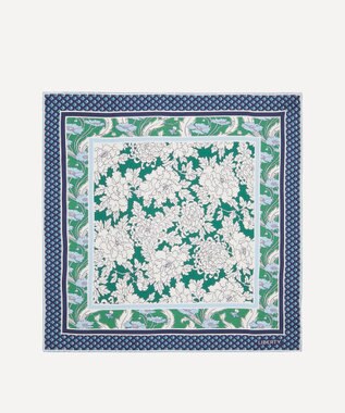 LIBERTY. コスチューム 70x70 シルクスカーフ グリーン