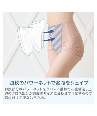 BRADELIS New York 【カヤビューティーラボ】レーシーハイウエストショーツ24 ローズベージュ