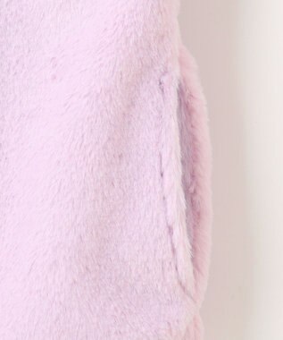 ANY KIDS アニマル耳 フェイクファー ブルゾン ラベンダー×ウサギ