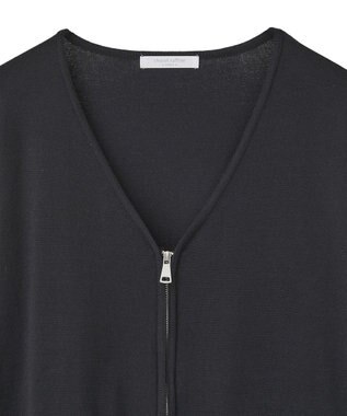 Green Parks アンチピリングゆるｚｉｐカーディガン Black