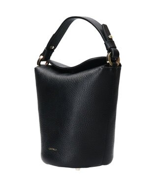 INTER-CHAUSSURES 【LORISTELLA】シュリンクレザーミニバッグ ブラック