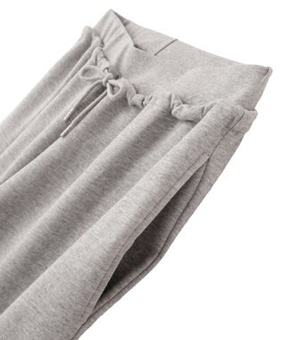 earth music&ecology 裾ドロストスウェットパンツ Gray Mixture