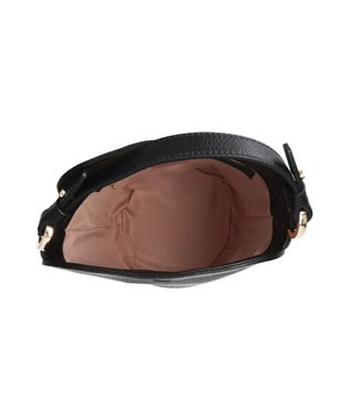 INTER-CHAUSSURES 【LORISTELLA】シュリンクレザーミニバッグ ブラック