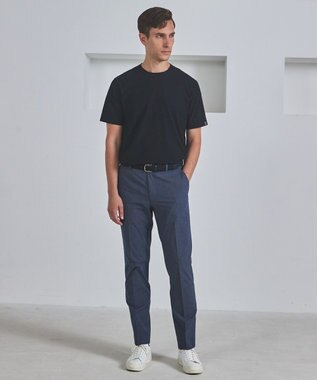 GOTAIRIKU 仕事で着られるTシャツ【サラサラ/よれにくい/透けにくい】キレイめ 鹿の子 ビズTシャツ 新色/ダークネイビー