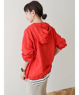 AMERICAN HOLIC ポケッタブル撥水加工アノラックパーカー Red