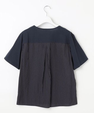 J.PRESS LADIES 【WEB限定カラーあり・吸水速乾・イージーケア】ブロッキングジャージー カットソー ネイビー系