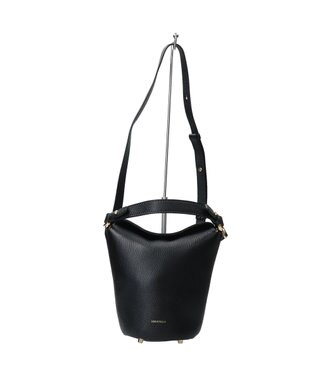 INTER-CHAUSSURES 【LORISTELLA】シュリンクレザーミニバッグ ブラック