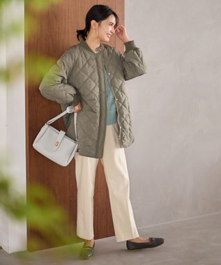 ANY 【洗濯機可/撥水】ダイヤキルトブルゾン カーキ