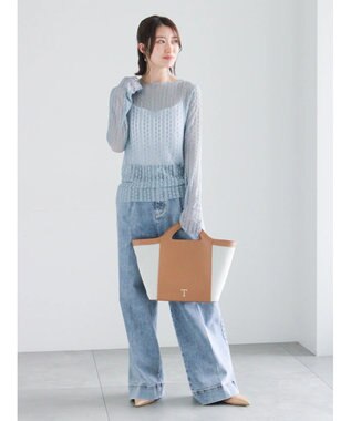Te chichi ストレッチレーストップス《2026 spring catalog item》 サックスブルー