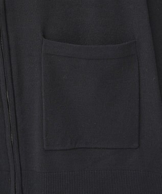 Green Parks アンチピリングゆるｚｉｐカーディガン Black