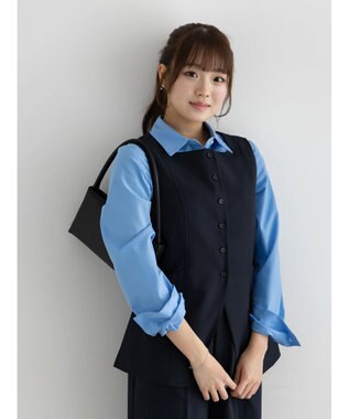 Te chichi スクエアネックジレ【AOYAMA FASHION ASSOCIATION × Te chichi】 ネイビー