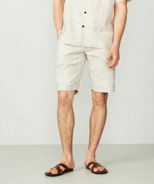 JOSEPH ABBOUD MOUNTAIN 【SPACE／UNISEX】ソアロンリネンジャガード ハーフパンツ ベージュ系7