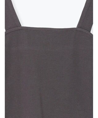 Te chichi テレコスクエアタンクトップ チャコールグレー