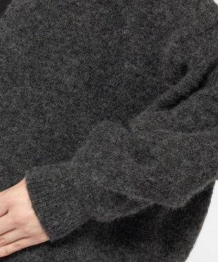 uncrave アルパカニット 深Vネック トップス（uncrave WHITE） チャコール
