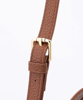 LA BAGAGERIE ソフトシュリンク2WAYハンドバッグ large チョコ